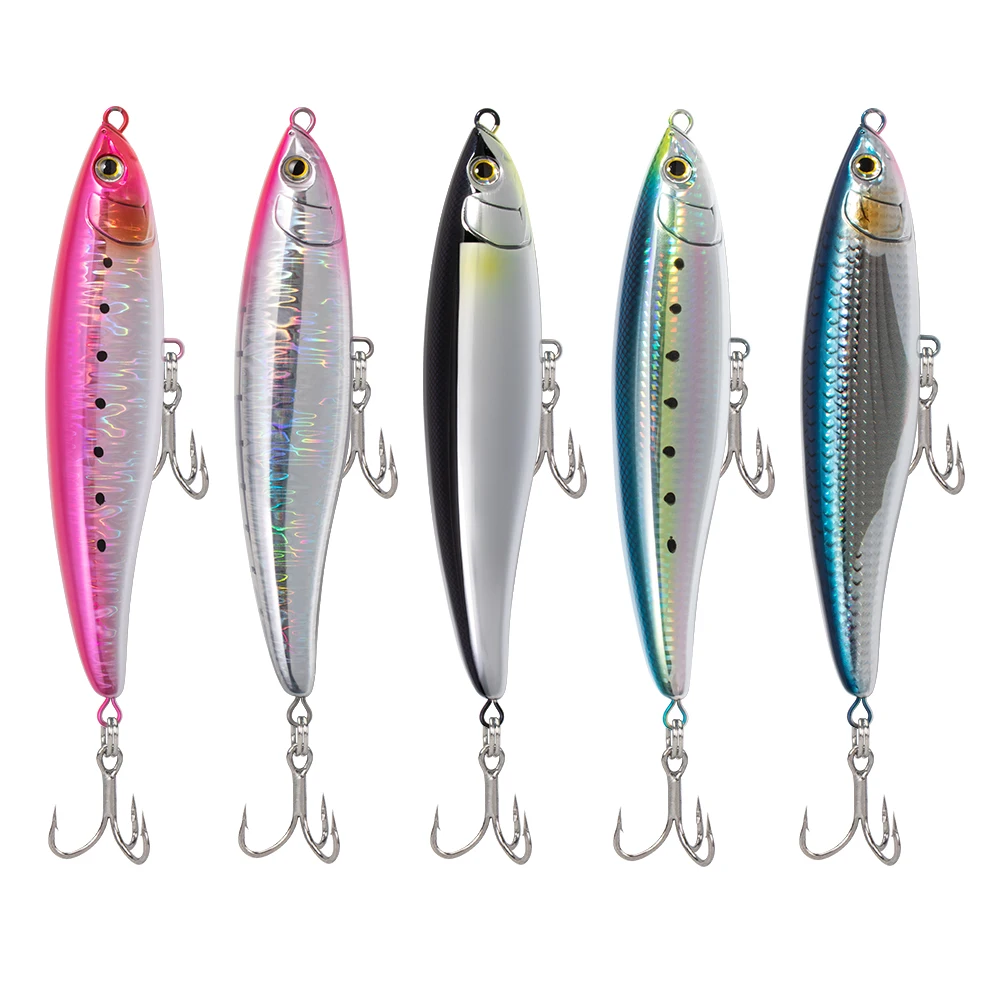 Jigging pro 75g 180mm Simulation Plastic Fishing Pencil Lure For Saltwater Floating Hard Stickbait Lure Artificial Bait