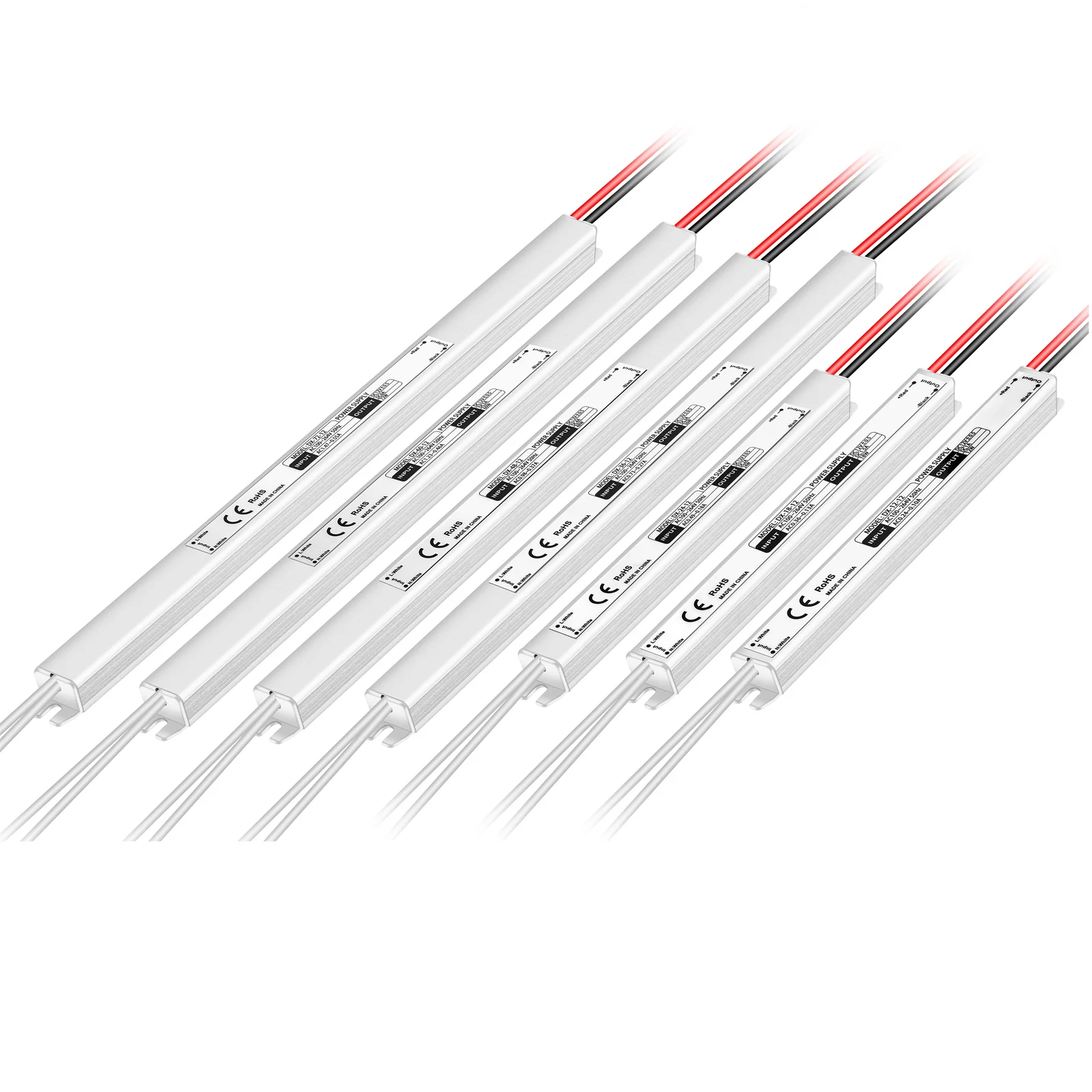 12V 3A 36W 12W 18W 24W 36W 48W 60W 72W 24V  Slim LED Driver Single Output Constant Voltage Aluminum Case Switching Power Supply