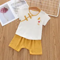 Wholesale cotton  Tang suit for kids short sleeve 2 piece set for baby wear