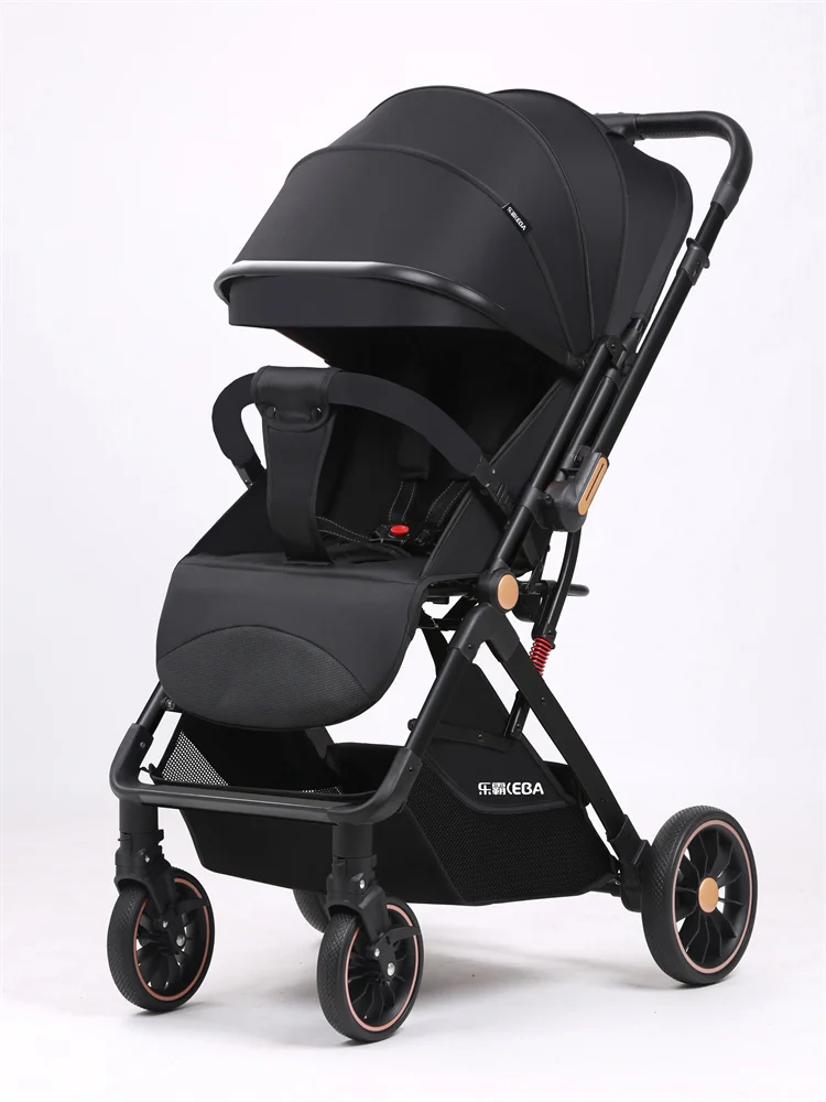 Customized Luxury Steel Frame Automatic Folding Stroller Baby Carriage Lightweight Baby Stroller For Babies