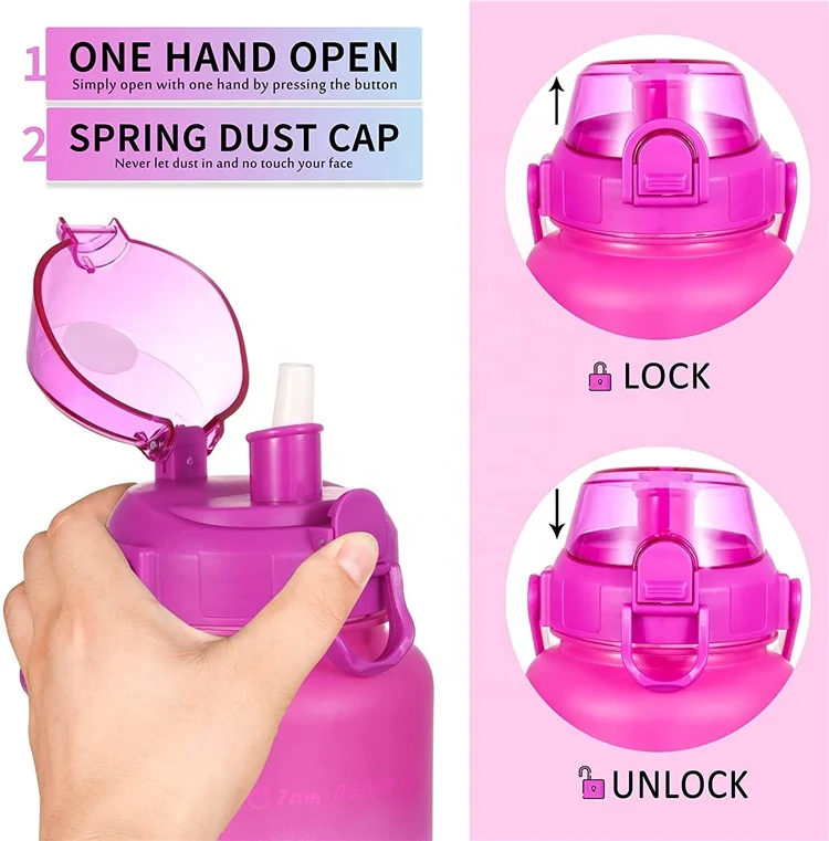 Best Price Transparent Convenient BPA-Free 2-Liter Water Bottle Gradient Colors for Gym Use Adults Only
