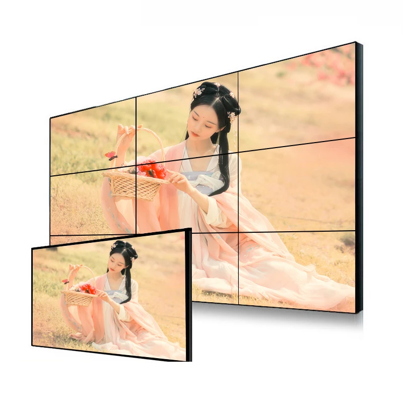 Новый список решений Цифровой Ультра узкий ободок 65 дюймов ЖК дисплей экран дисплея для рекламы Китай поставщика