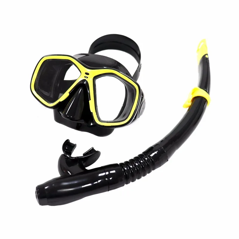 Hot sale  large-frame diving mask with snorkels set PVC diving masks equipment for diving for adult