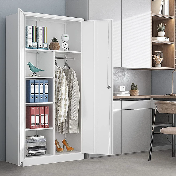 Tall Metal Discount Employee Cloth Closet/Steel Wardrobe