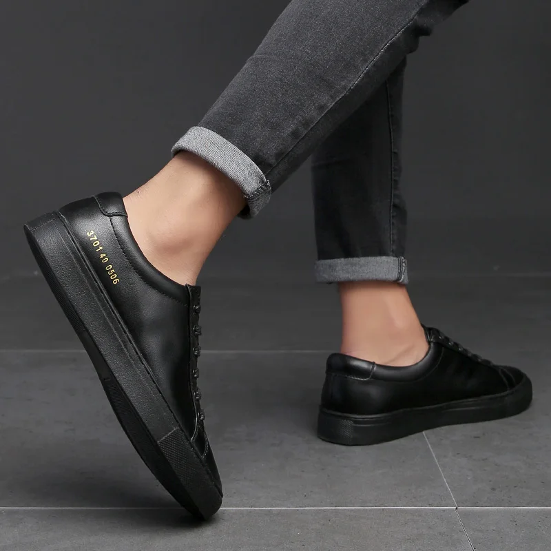 customized men white sneakers genuine leather mens casual shoe custom brand trainer race running Shoes for men