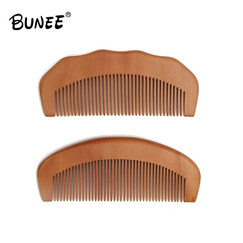 Practical Hot Sale Sandalwood black double-sided pear wood beard comb beard kit for men grooming care