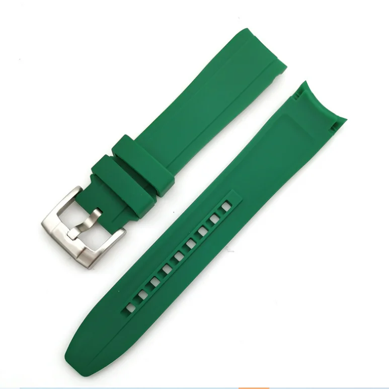 diving  diver curve end 18 20 21 22 24mm rubber watch band watch strap