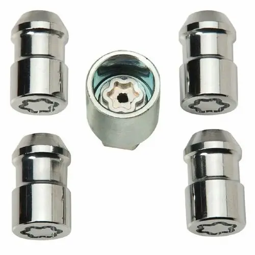 Hot Sale new product solid rose gold slim wheel small 7 point star key car lug nuts