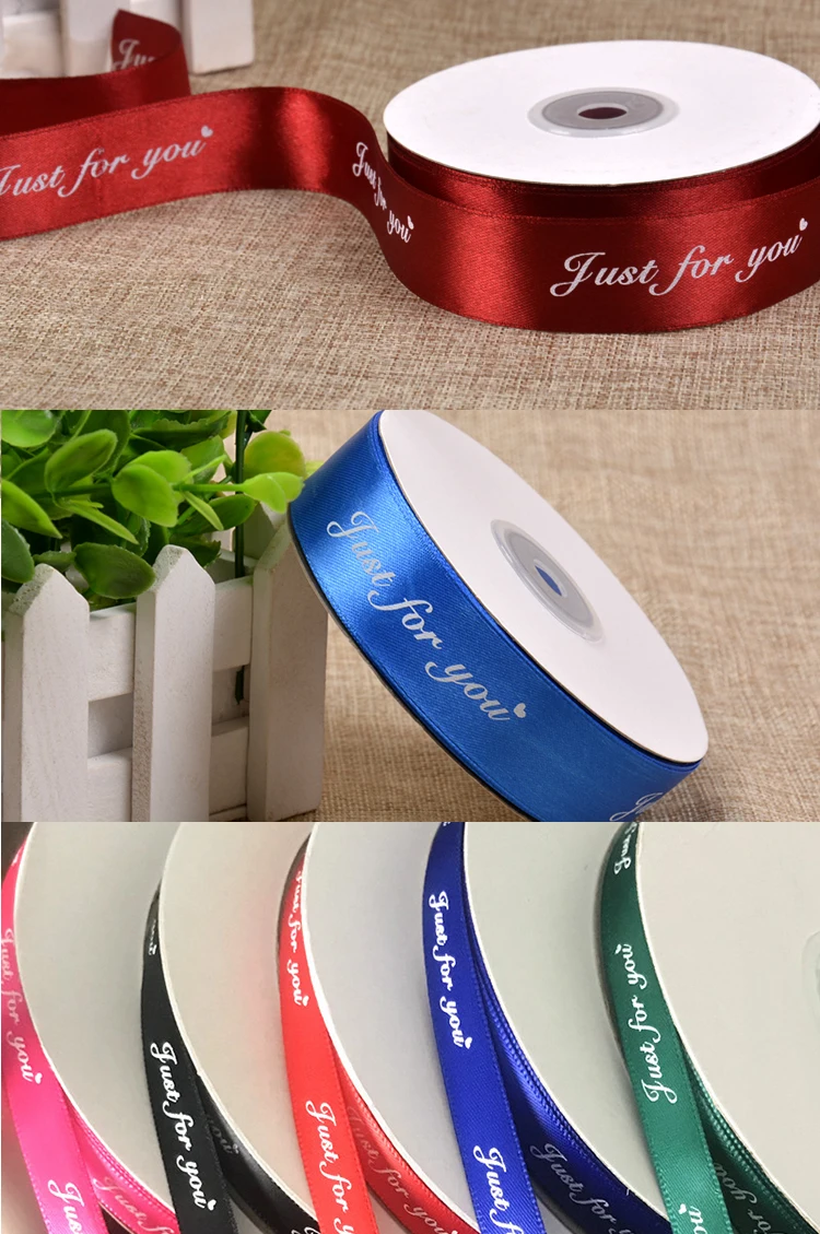 high quality 1/8 inch to 4 inch wholesale custom print  Solid Color  all color  Satin Ribbon for gift packing