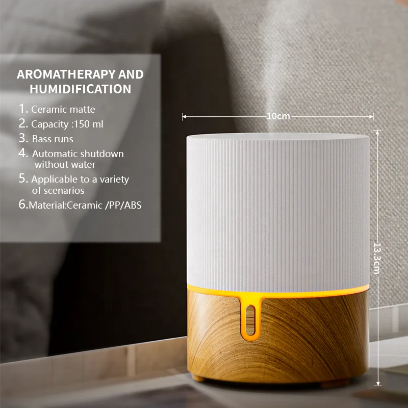 Whole Electric Ultrasonic Aroma Diffuser with 7 Color LED Light Whole Ceramic Essential Oil Humidifier Home Hotels US UK Plug