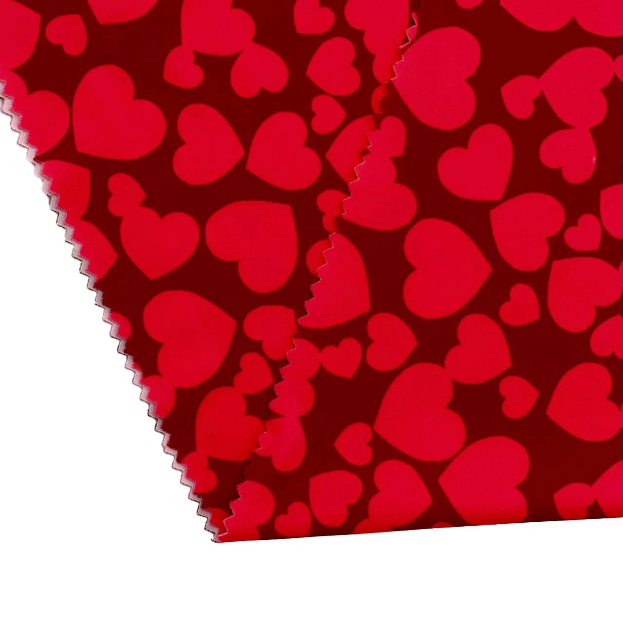 Производство высокоэластичных трикотажных джерси из полиэстера с красным сердечком и цифровым принтом трикотажные тканевые купальники