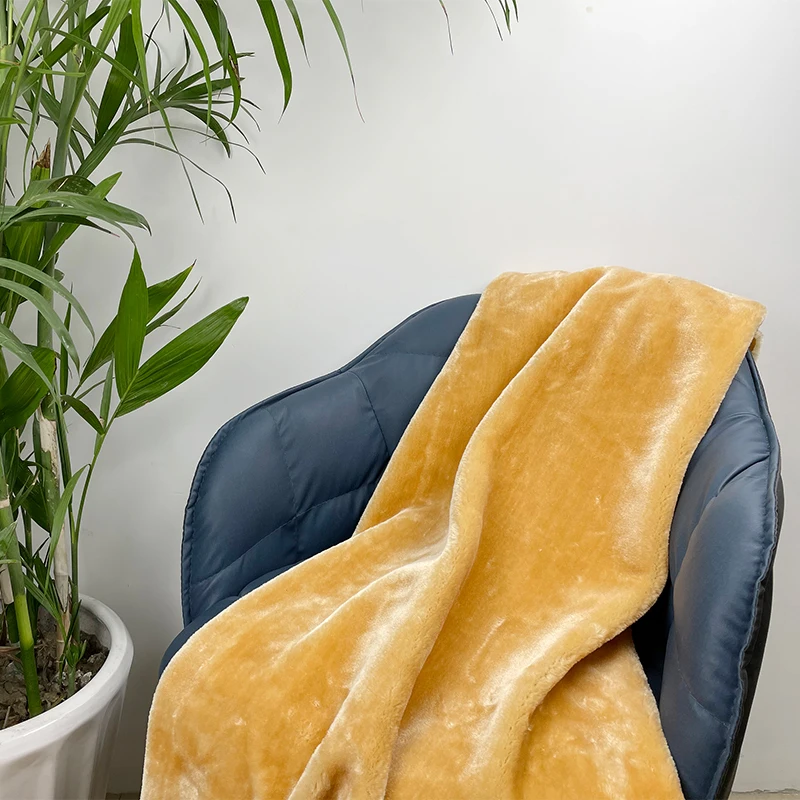 Wholesale Customized Mongolian Polyester Rabbit Fur Faux Toy Long Pile Knitted Soft Mink Fur