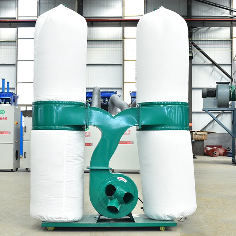 7.5kw Double bags dust collector portable dust collector woodworking vacuum cleaner