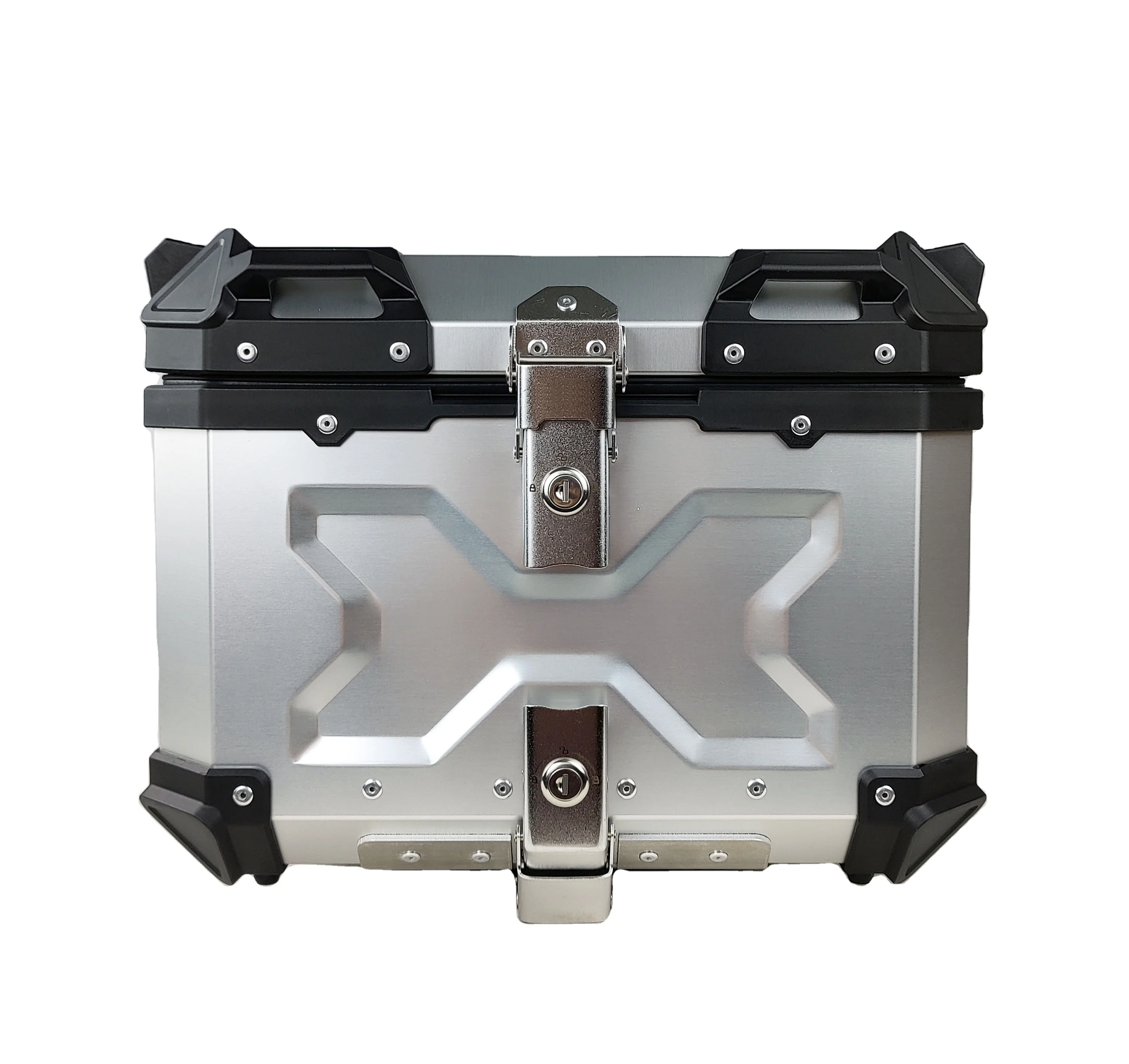 
F2-MOTO New design motorcycle rear box tail boxes delivery case self-adhesive decorative aluminium cases sticker 