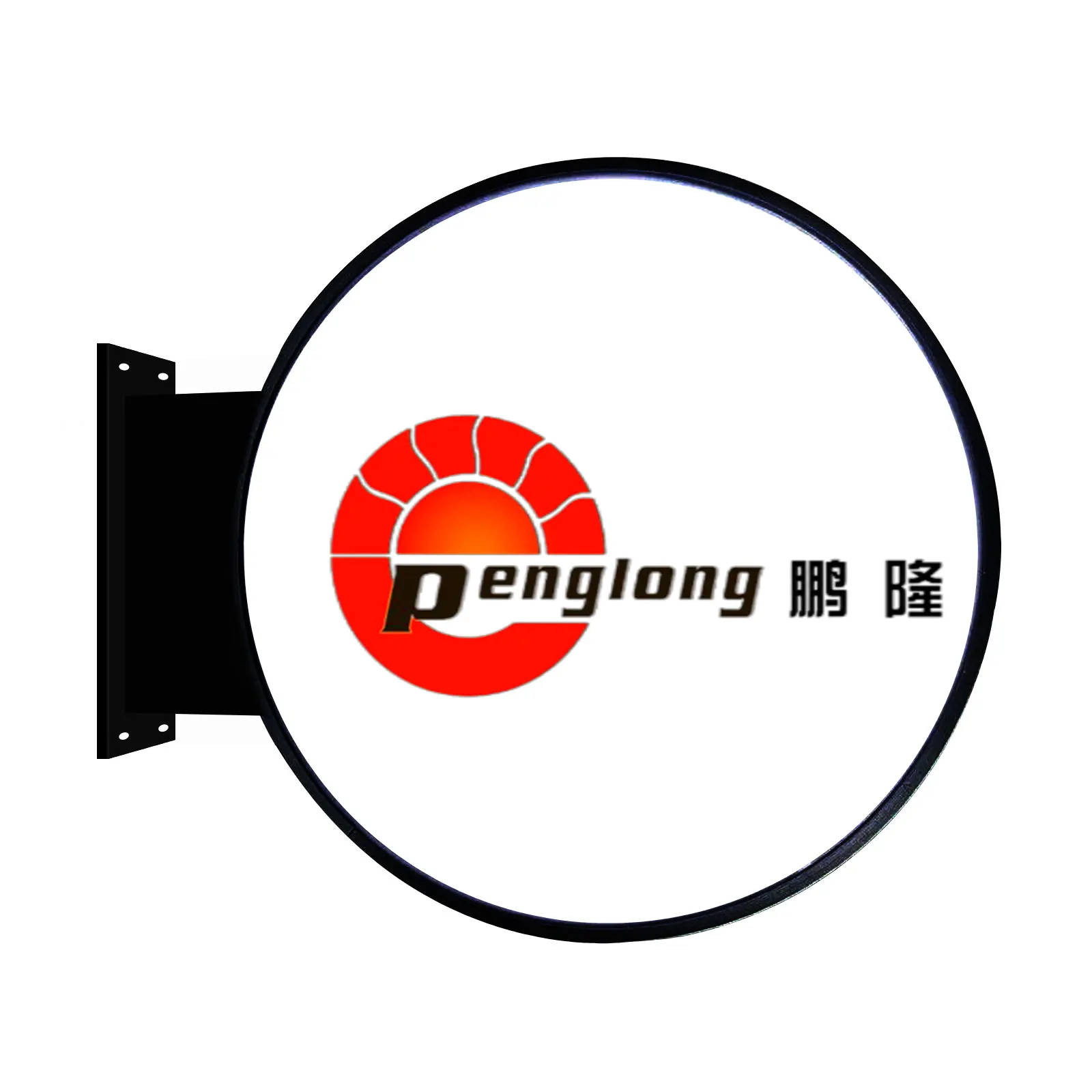 Double-Sided Round Acrylic LED Light Box for Outdoor Advertising