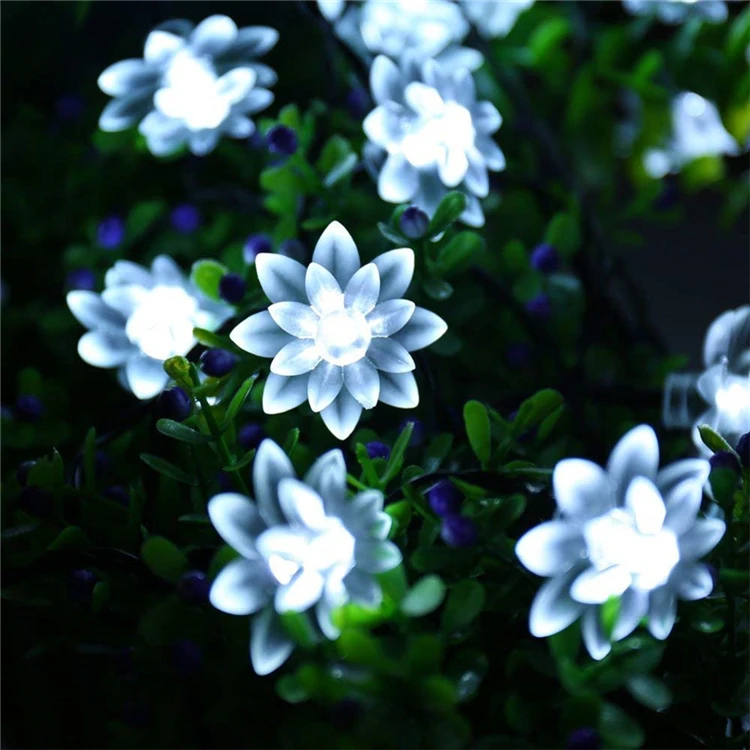 СВЕТОДИОДНАЯ Гирлянда в форме лотоса праздничное освещение сказочные огни Рождественская гирлянда для дома сада украшение новогодней и свадебной вечеринки