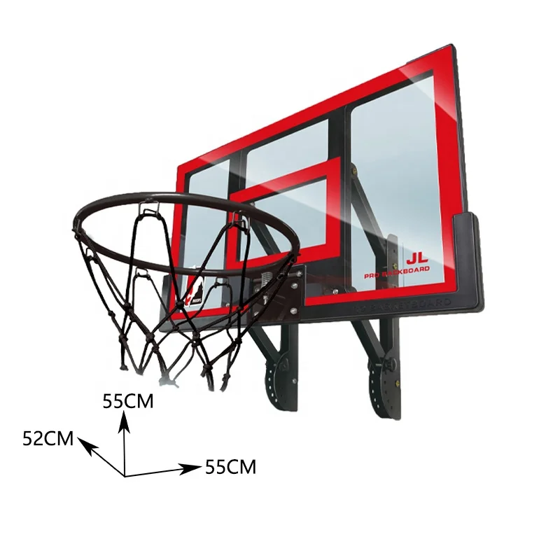 55 CM Movable arm lift basketball board wall type outdoor portable adjustable basketball board for kids adults