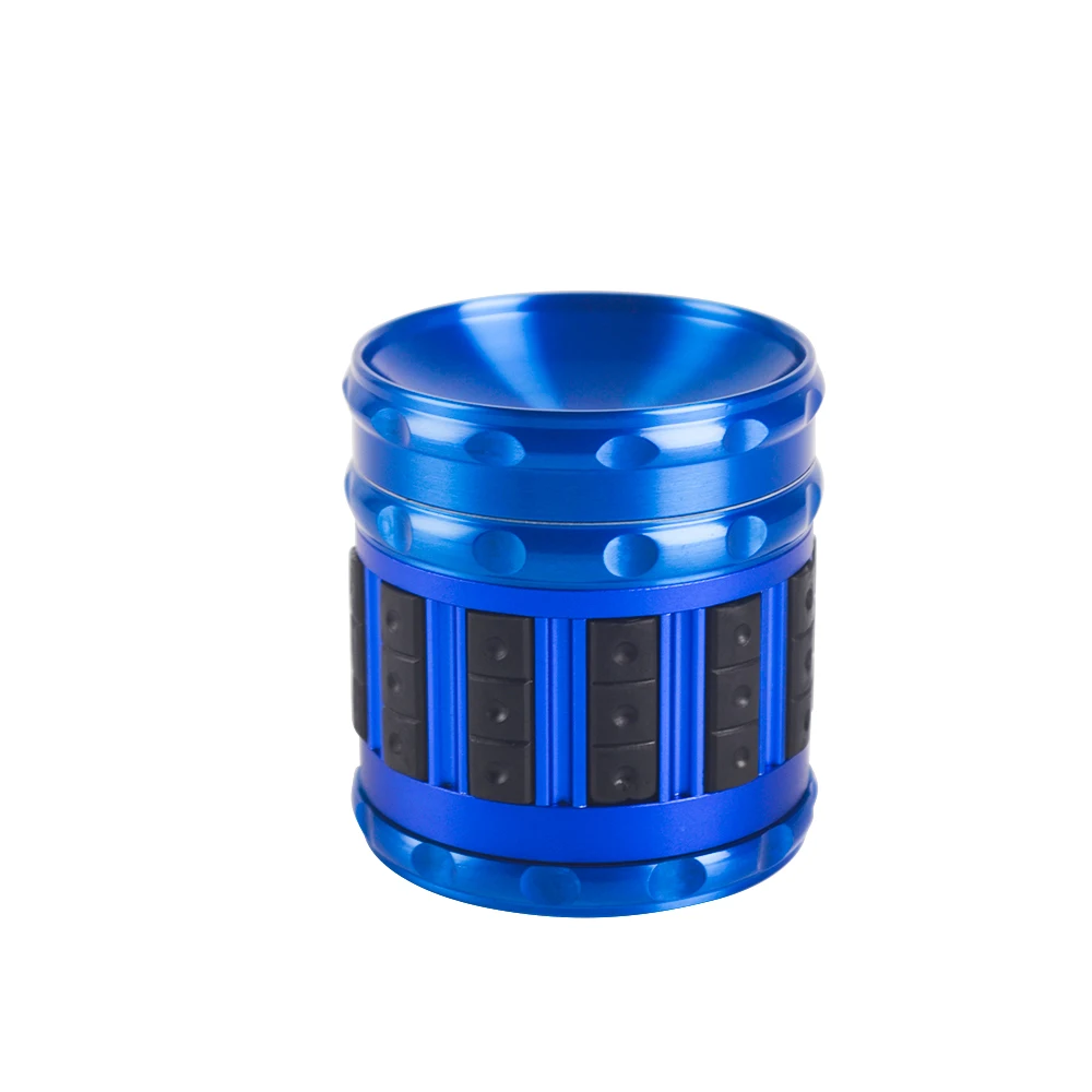 Hot Custom 4 Piece Zinc Alloy Tobacco Grinder Tobacco Spice Herb Tobacco Grinder Square