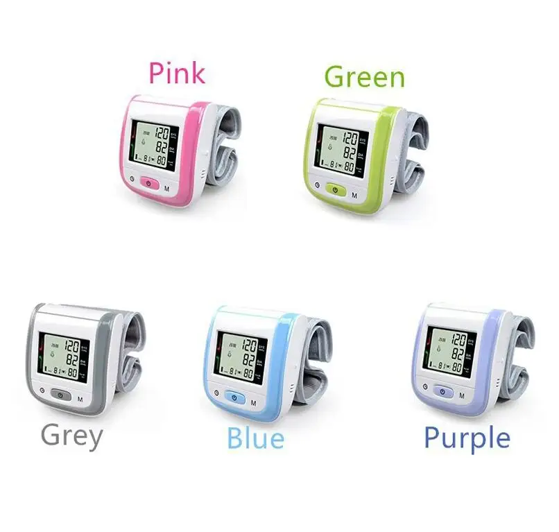 Fully Automatic Wrist Blood Pressure Monitor BP Cuff Monitoring Irregular Heart Rate Monitor Meter Sphygmomanometer For Home Use
