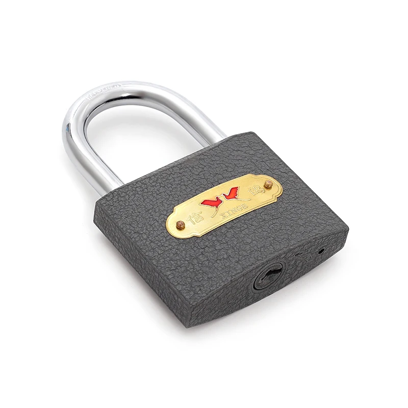 Multi size factory wholesale cheap gray iron 25mm padlock Pujiang padlock Yiwu lock