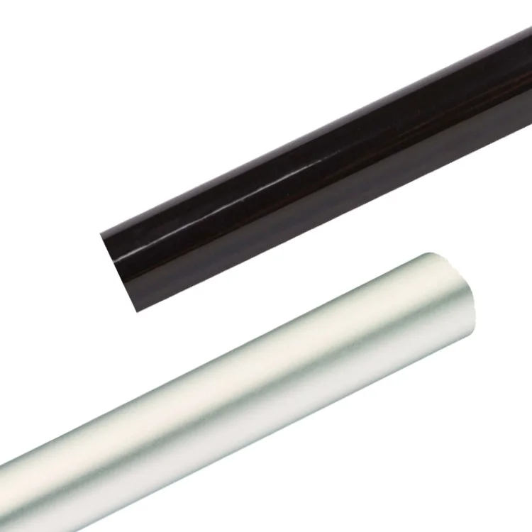 Hot Sale Elegant Decorative Metal Double Brackets Finials Aluminium Alloy Curtain Rod Pole For Windows