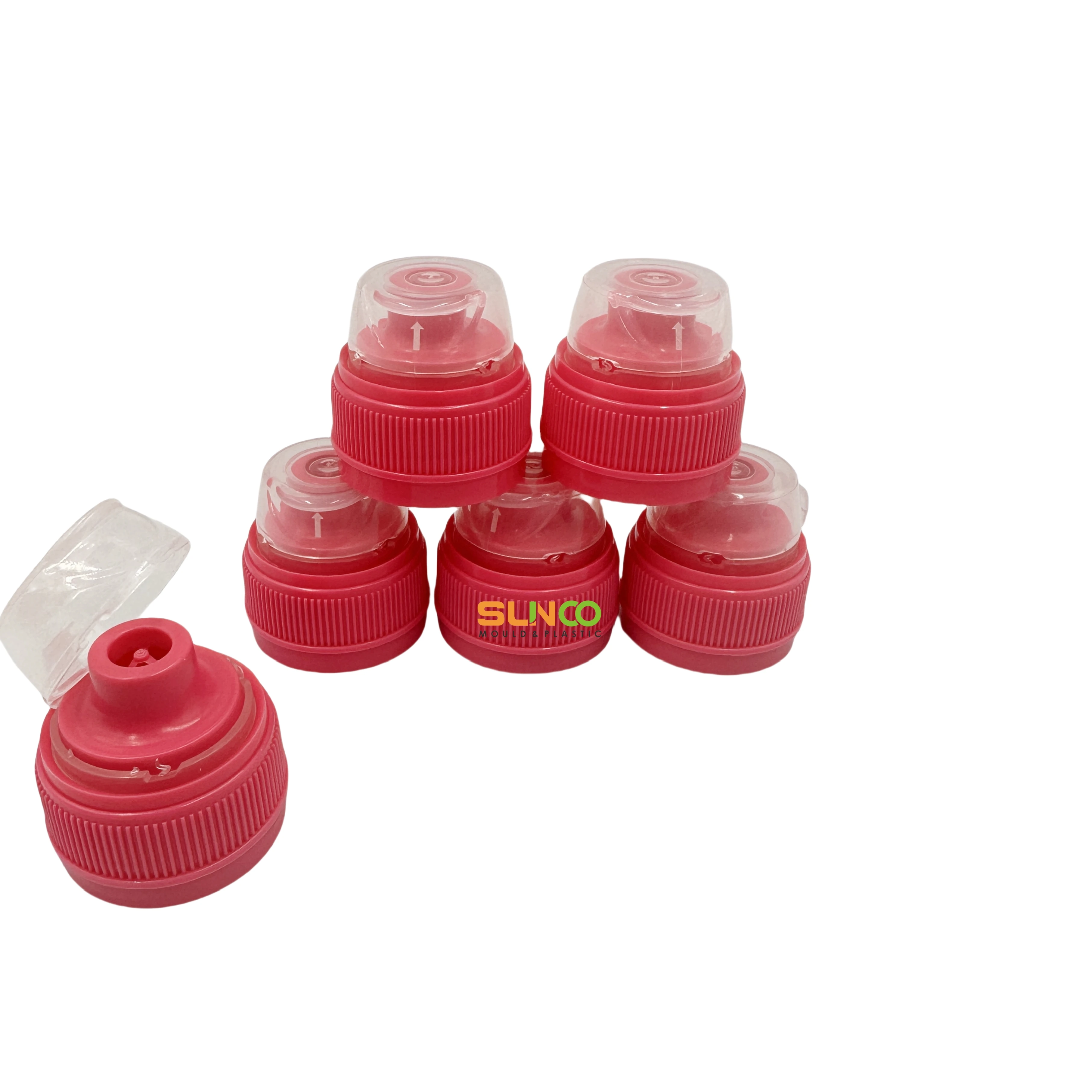 High quality 30/25 mm plastic sport screw cap  no leakage bottle water bottle flip top cap