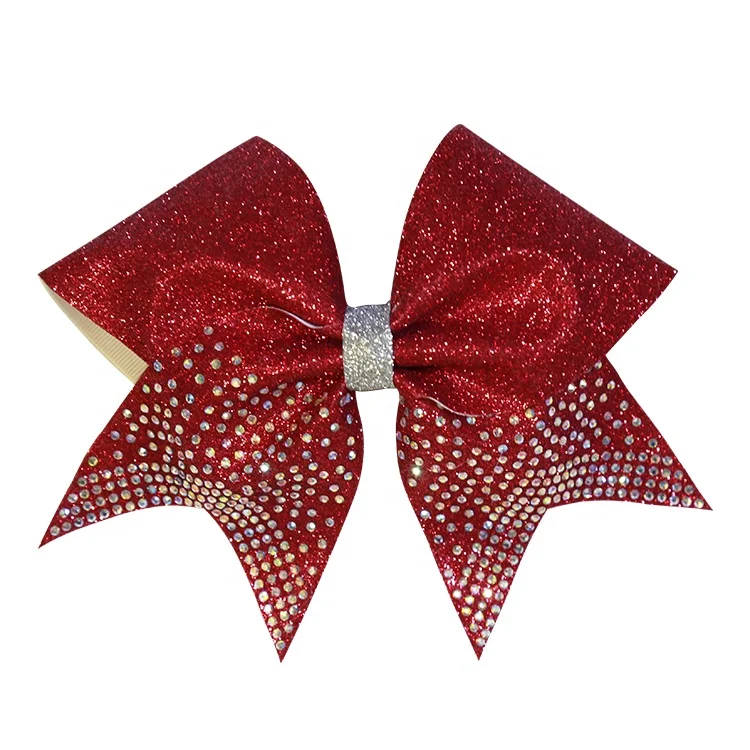 8 inch cheer bow hair tie
