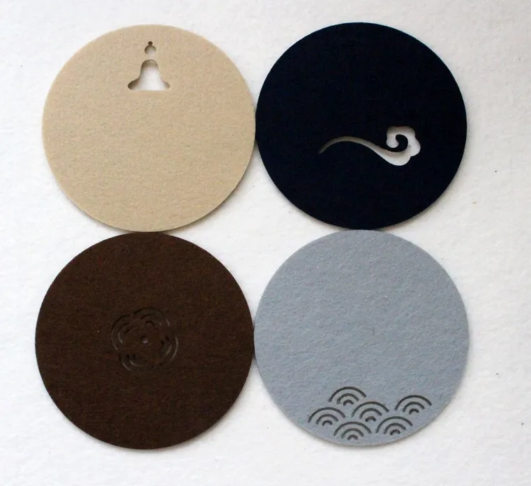 Factory direct sales Custom colors available Plate liner One hundred percent polyester Round Felt Coaster