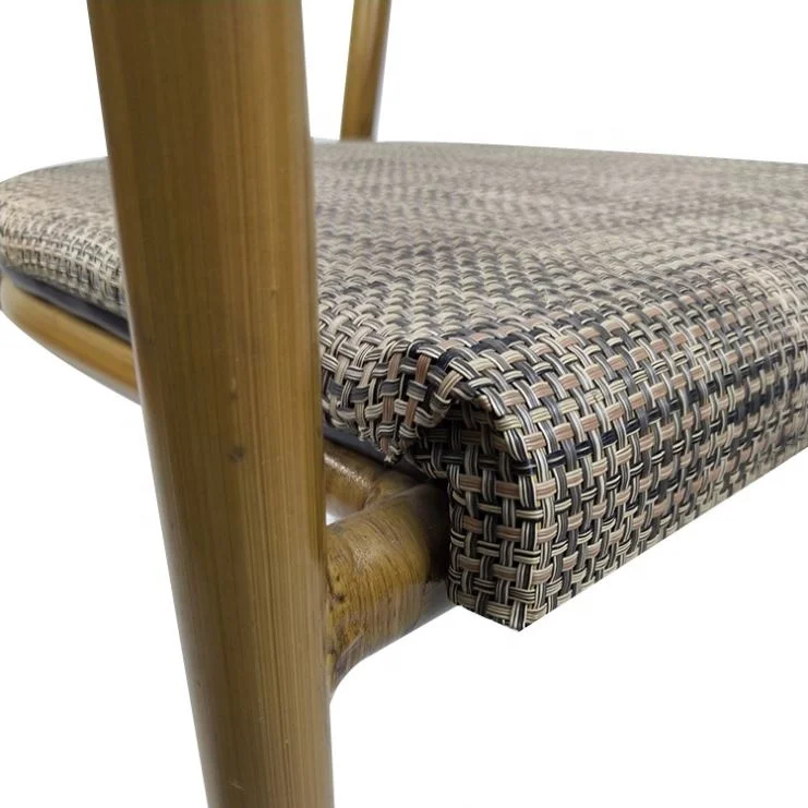 
Brand New Cafe Chairs Igh Quality Outdoor Furniture Polished Coffee Cast Base Brushed Bar Table Hotel Aluminum Chair 