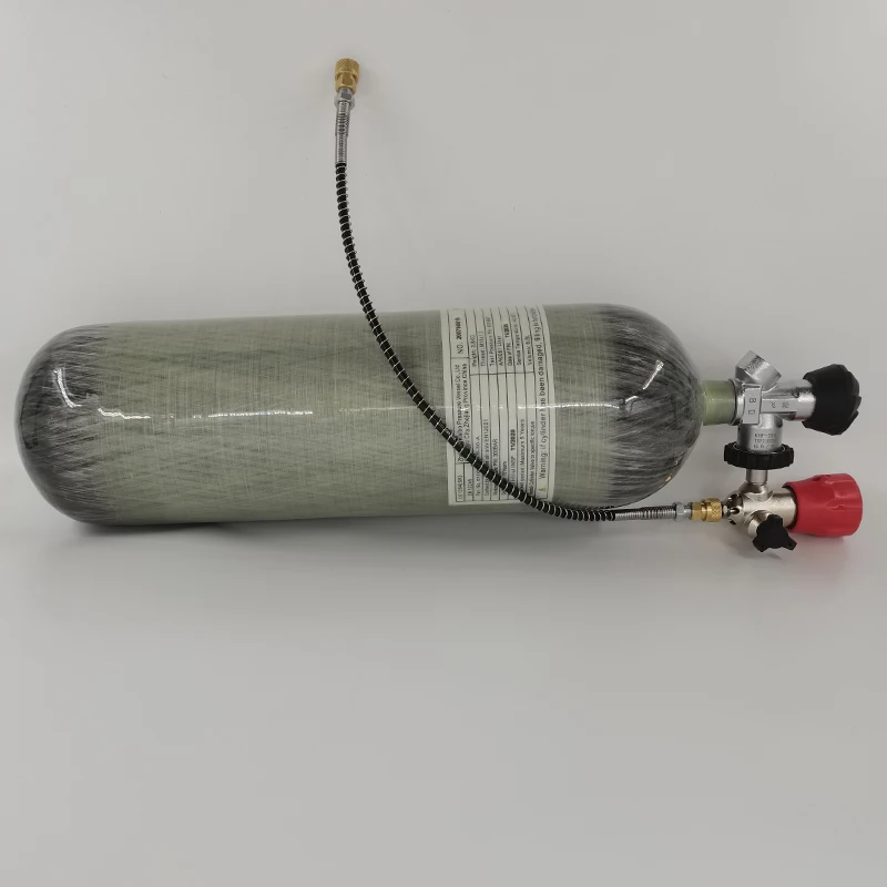Высокое давление 0.5L 2L 3L 6.8L 9L 12L композитный PCP углеродное волокно охотничий Воздушный баллон высокого давления газовый