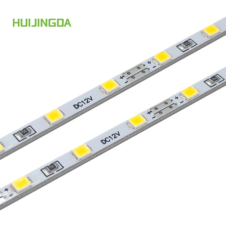 factory wholesale 3mm FR-4 12V SMD 2835 72LEDs 1m Led rigid strip bar led hard strip light