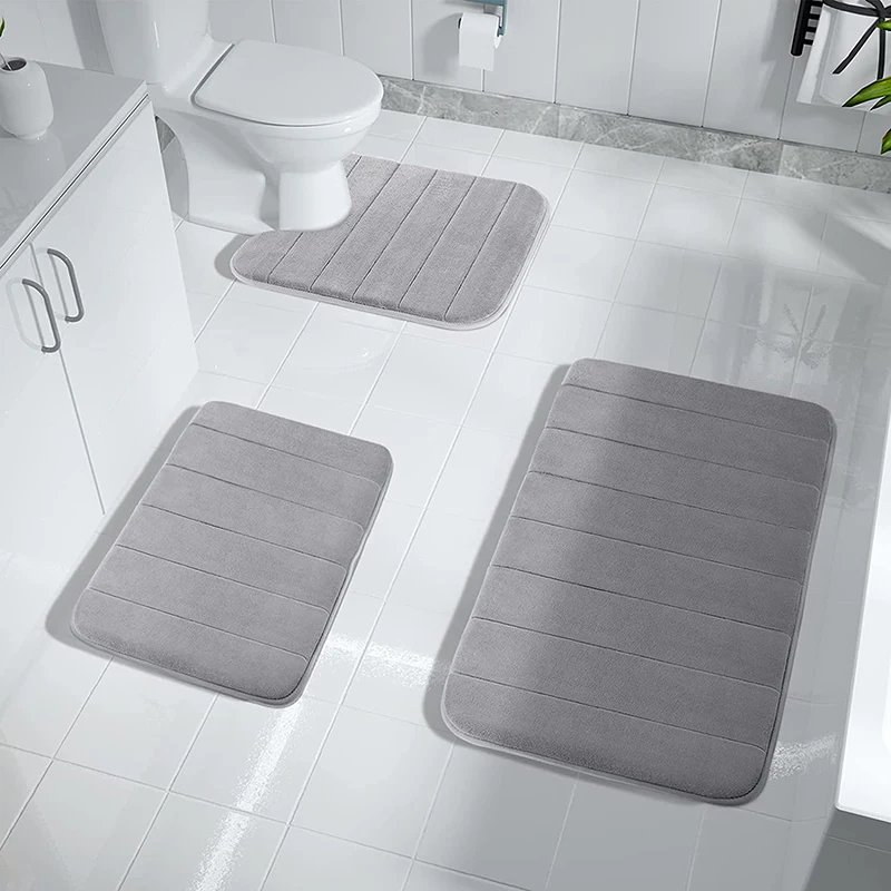 Amazon Australia Green Memory Foam Bath Mat Toilet Mats Sets