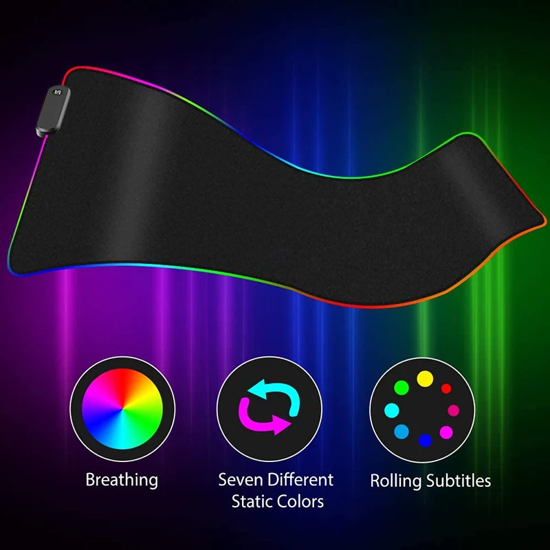 Рекламные коврики для мыши производители предлагают RGB светодио дный игровой коврик с