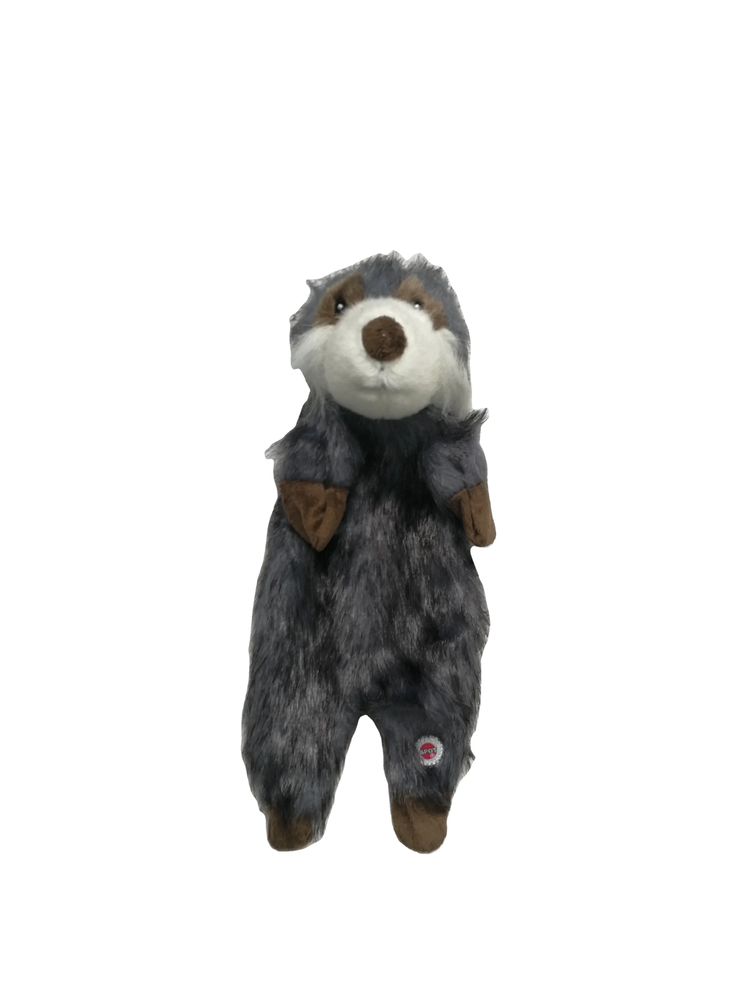 Wolf Porcupine Skunk Realistic Animated Squeaky Plush Dog Toy