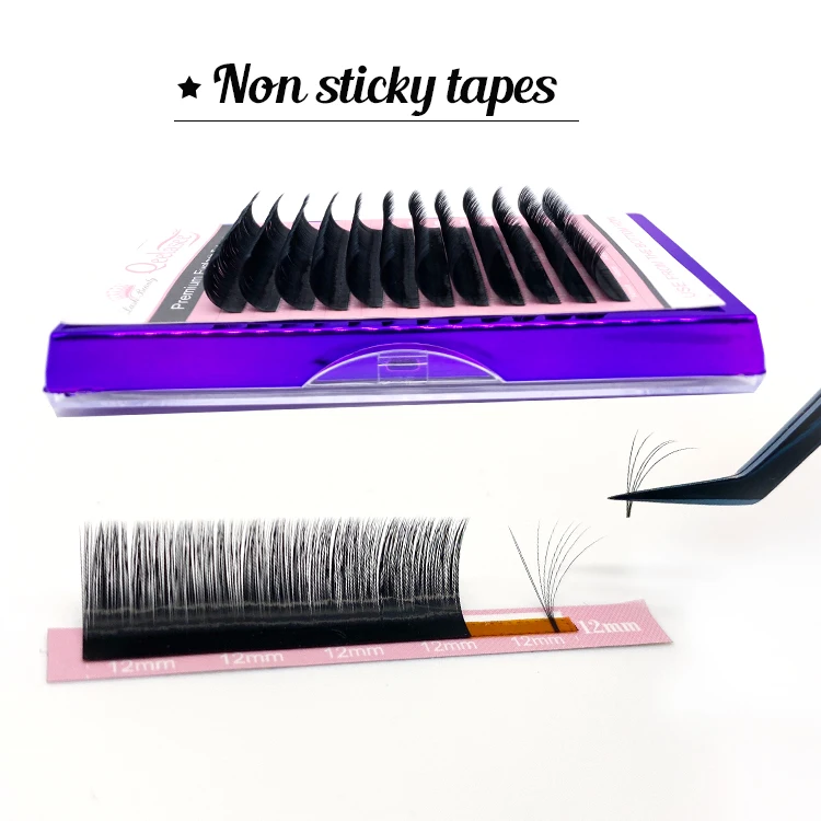 Индивидуальные удлинители, частный поставщик этикеток, русский объем, норковые матовые ресницы для наращивания