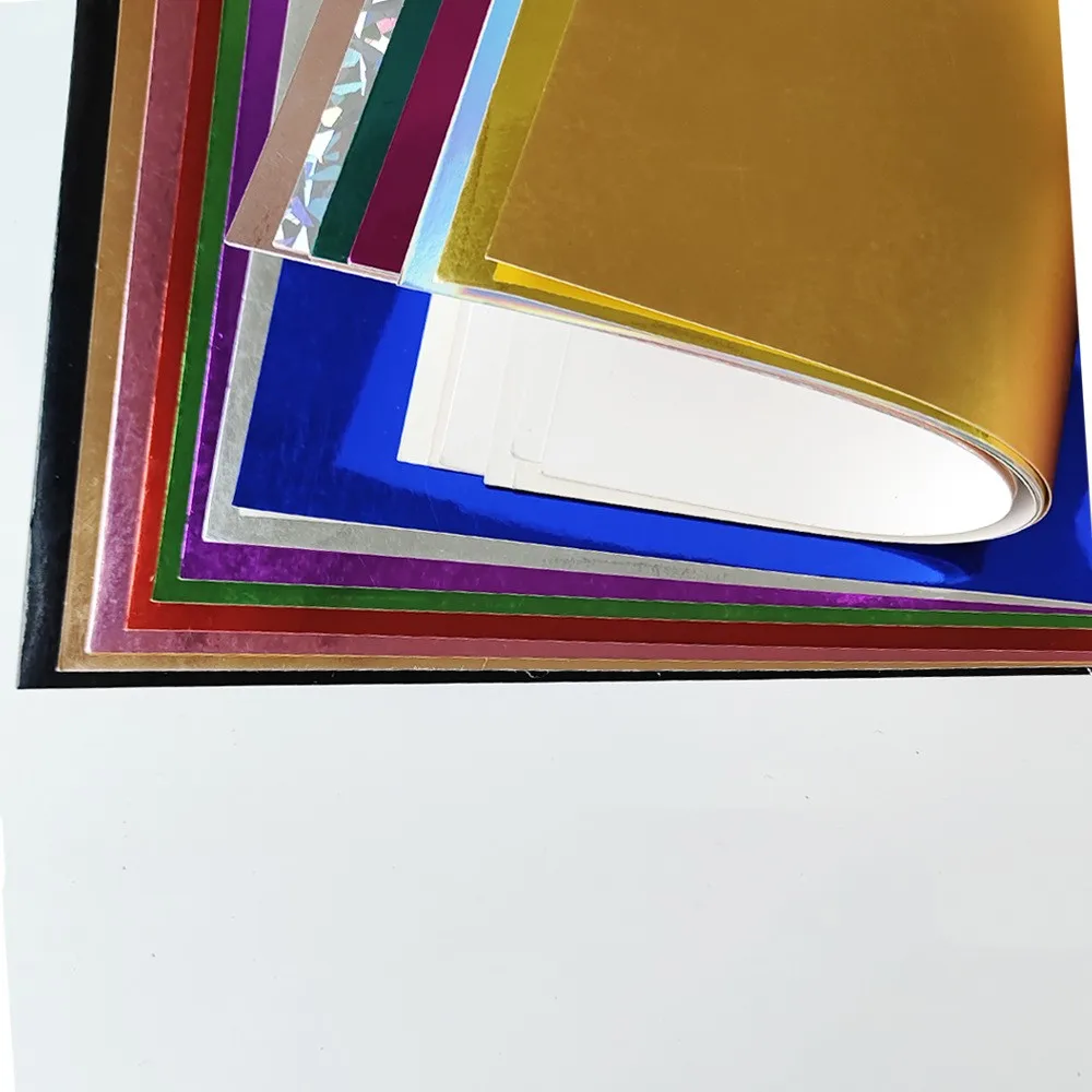 Металлический картон 250 gsm художественное ремесло Paperboard 50*70 см зеркальная бумажная доска оберточная бумага