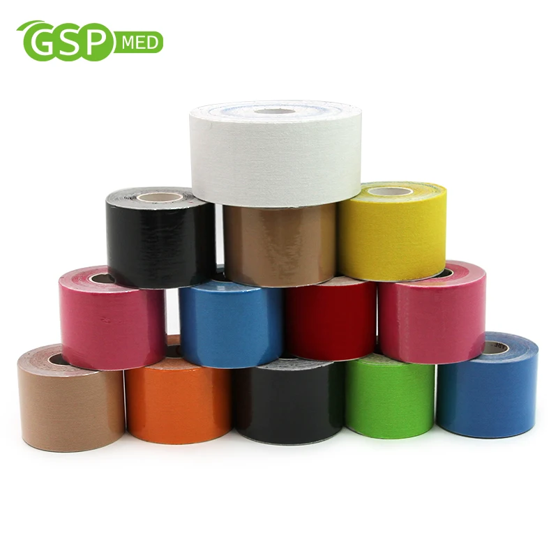 5cm*5m Multi Color Kinesiology Tape Unisex Hyposensitive Muscle Tape Waterproof Adhesive Sticky Sports Wrap First Aid K Tape