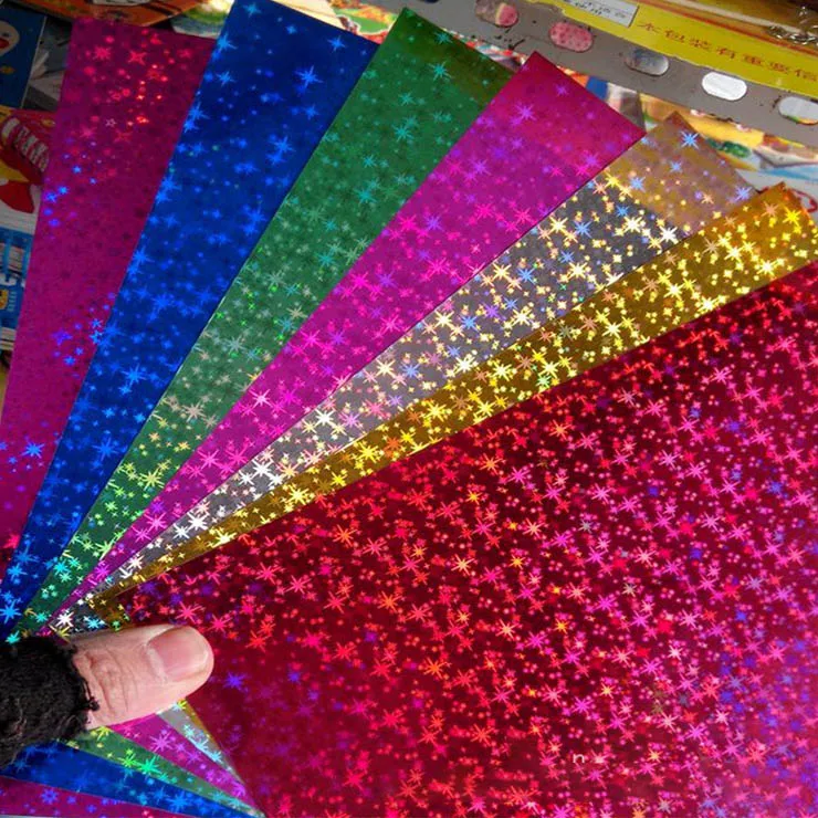 
A4 holographic foil cardboard Laser gift wrapping paper 