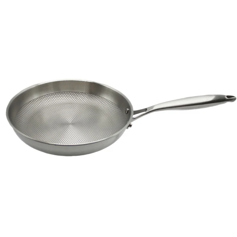 Tri-ply Quality Cooker Cooking Stock Pot Pot Saucepan Fry Pan Wok 7 Piece Stainless Steel Cookware Set With Cast Handles