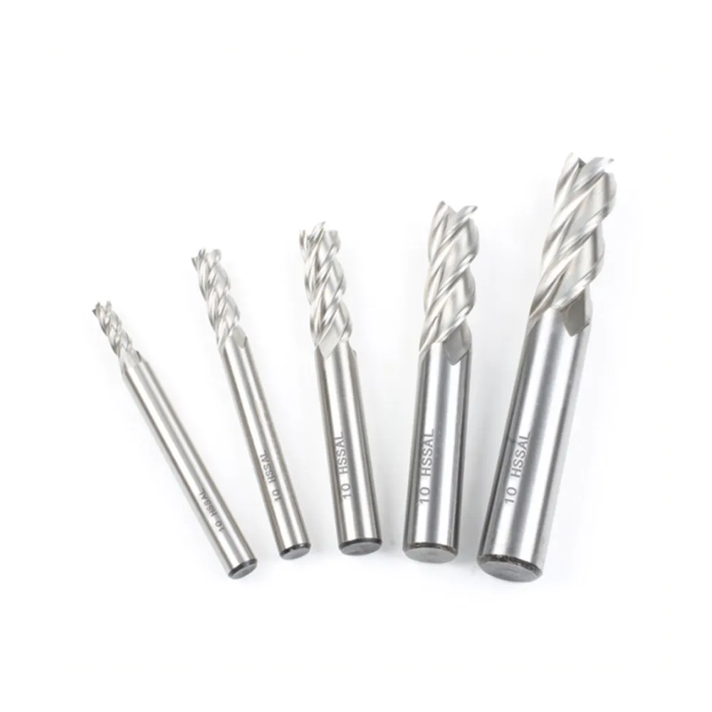 4 Flutes Milling Cutter  Fully Ground HRC66 Helix Angle 35D CNC Milling Cutter For Hole-Opening Operations Drilling Machines