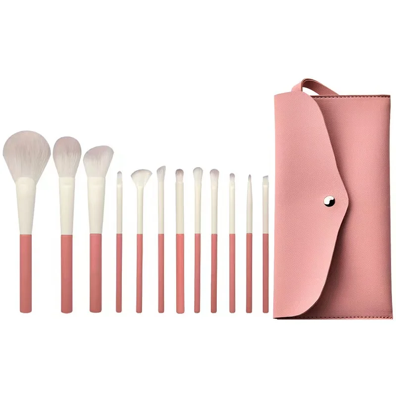 Holiday series 12 pcs makeup brush set eyeshadow concealer repair blush loose powder makeup brush kit