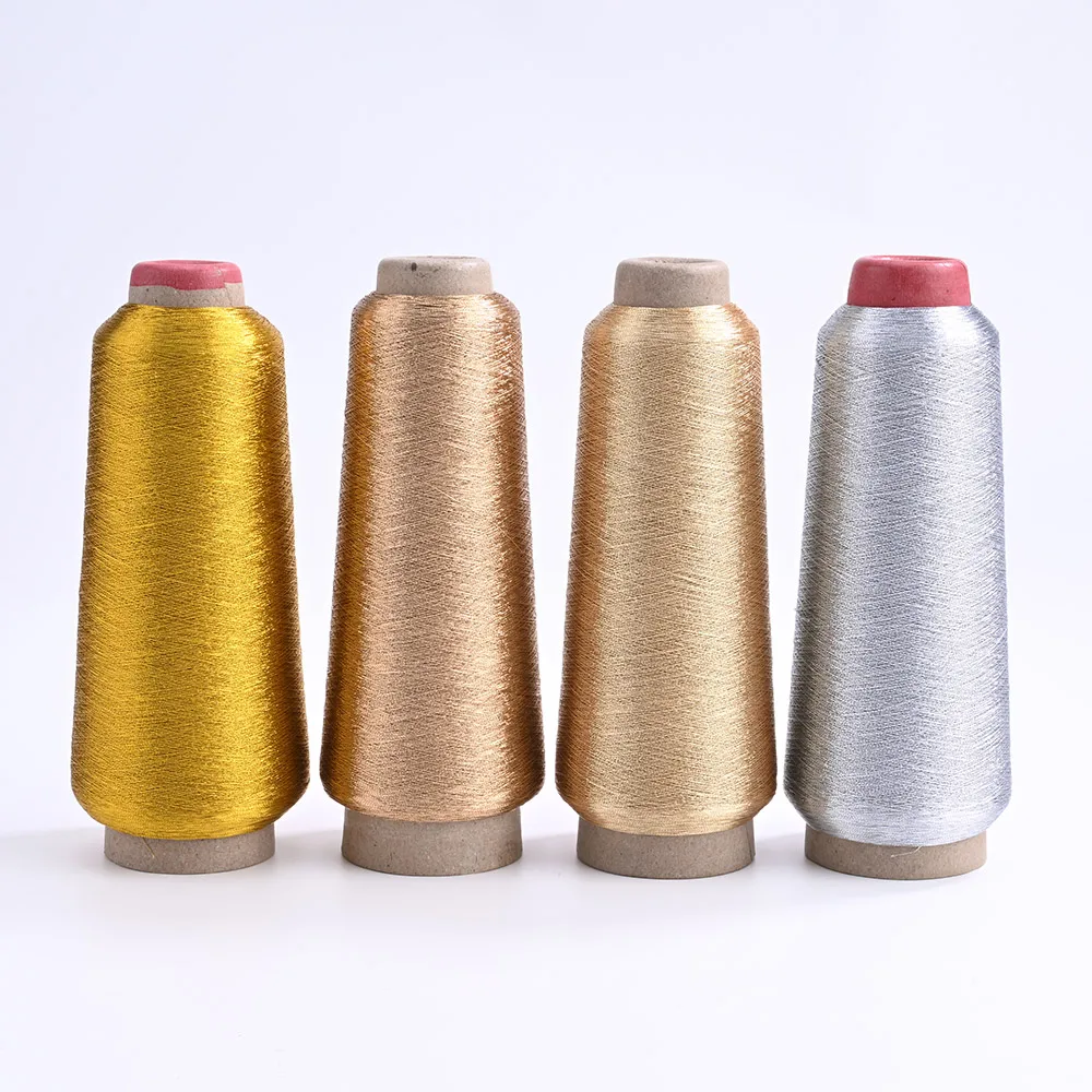 Factory Metallic Yarn Gold/Silver ST Type Metallic Yarn Thread