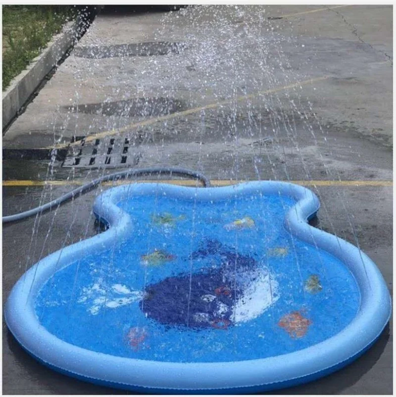2020 hot sale popular kids sprinkler inflatable water play mat infants sprinkle and splash play mat water baby for kids toy mat
