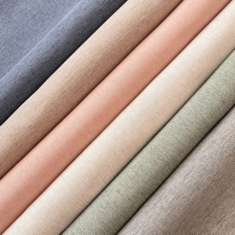 Bindi Thickened Waterproof And Mildew-Proof Polyester Cloth Beige Shower Linen Curtain For Bathroom