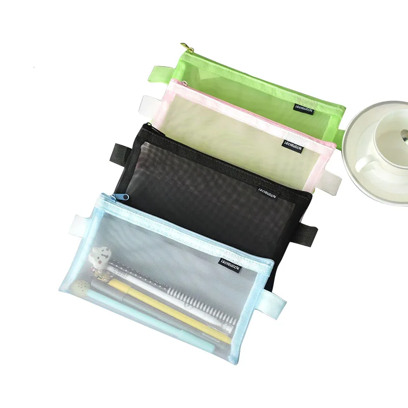 Портативный Простой Прозрачный большой емкости Пенал для студенческих экзаменов