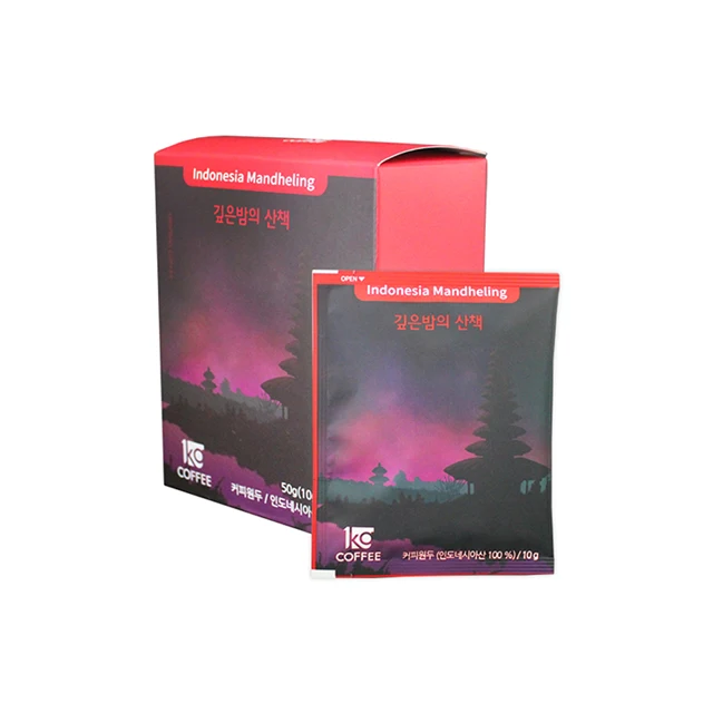 
Premium Convenient Indonesia Roasted Coffee Drip Bag Instant Coffee 
