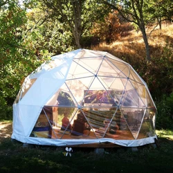 Half Sphere Outdoor Transparent Exhibition Geodesic Dome Tent