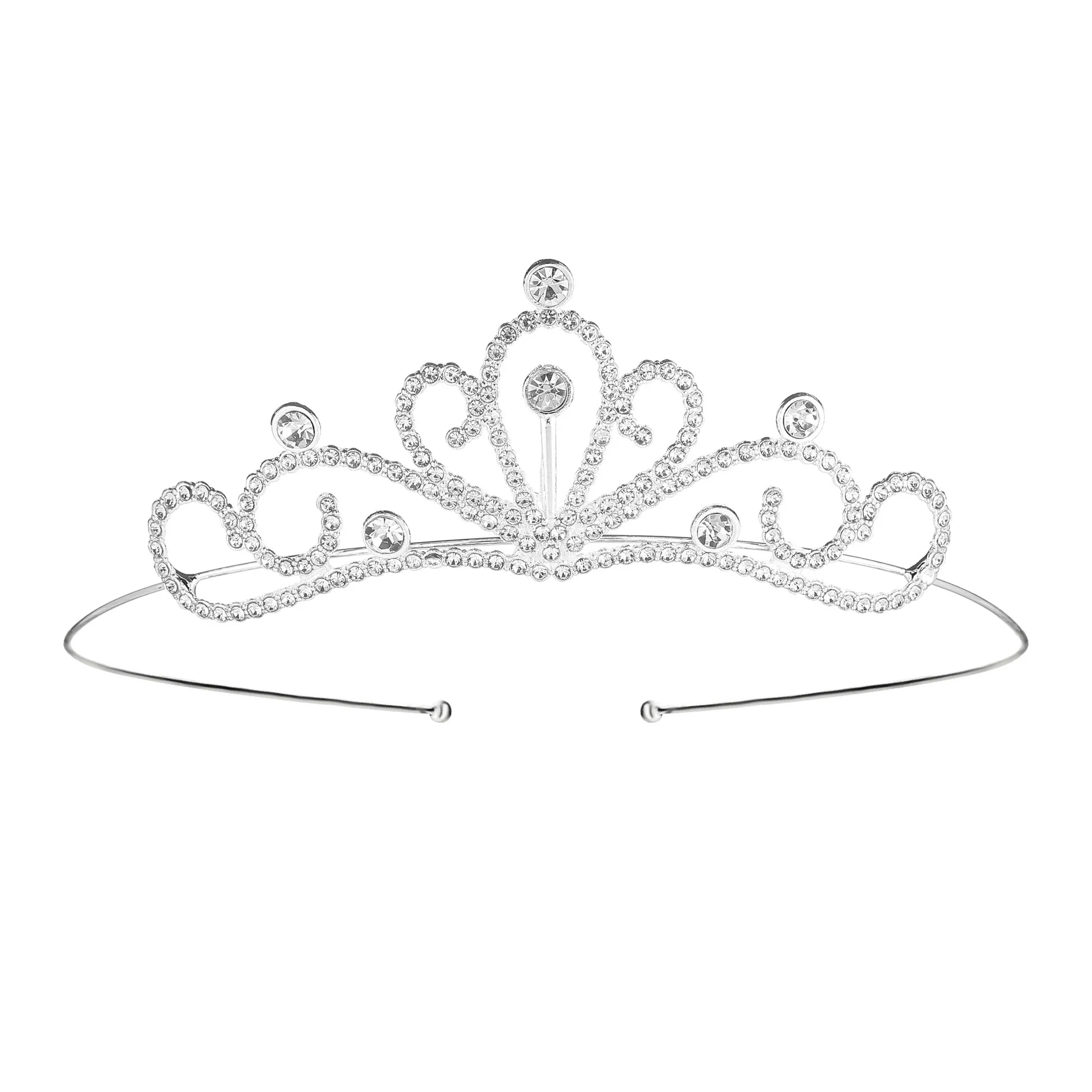 Fashion Party Accessories Birthday Wedding Bride Kids Tiara Hair Hoop Princess Children Crowns and Tiaras for Girl