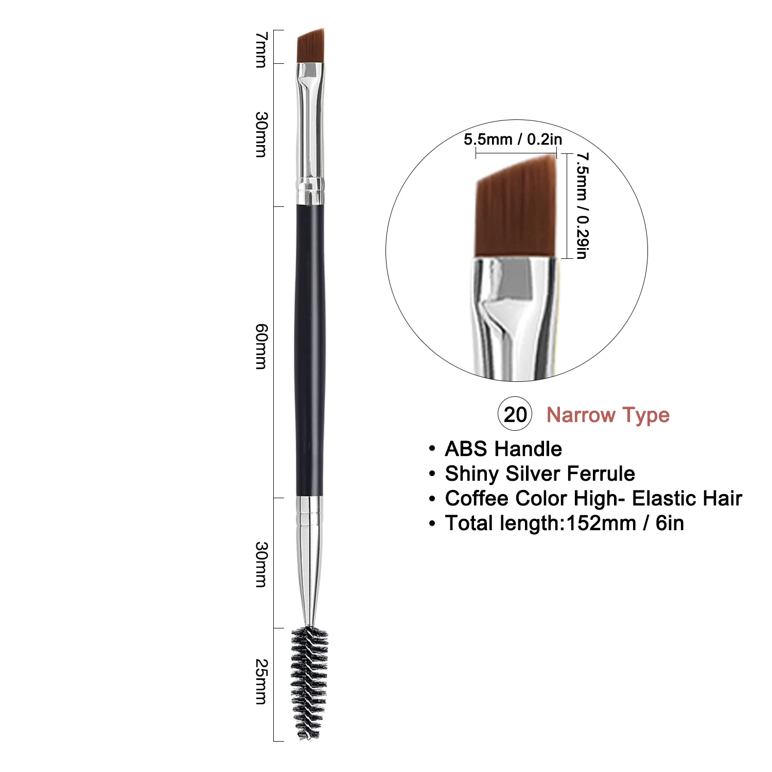 wholesale makeup brush Oem your brand single eyebrow brush private label black makeup brush