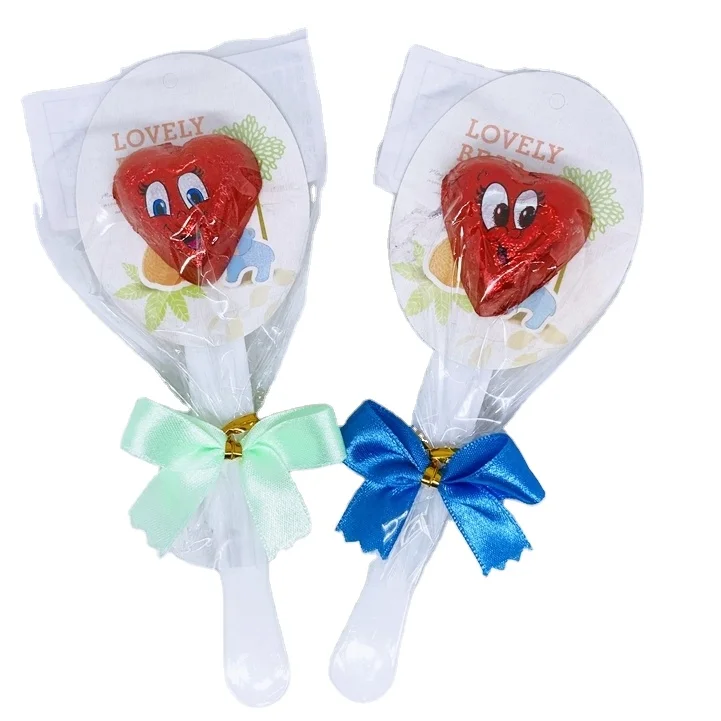 HEART WINK CHOCOLATE LOLLIPOP STICK CHOCO